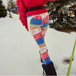 Free People NWT Dawn To Dusk Printed Base Layer Leggings in Combo Photo 2