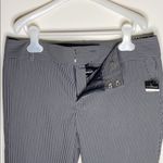 Norma Kamali pinstripe crop career trousers sz 6 Photo 3