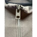 Athleta  Women's Circa Track Sweatshirt Dress Quarter Zip Gray Stripe Size XL Photo 8