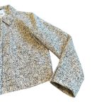 Madewell Button-Front Jacket Tweed Black White Textured Blazer Size 6 Women's Photo 6