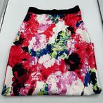 Milly  Bright Floral Midi Pencil Skirt Photo 4