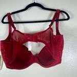 Cacique Red Lace Full Coverage Bra with Underwire Support Photo 3