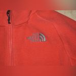 The North Face Womens Vintage Size Small Red Zipper Sweatshirt Fleece Jacket Photo 2