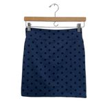 American Eagle Women's S|P Navy Black Polka Dot Pull On Stretch Mini Skirt Y2K Photo 1