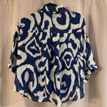 Cider  Navy and White Button Down Shirt Photo 2