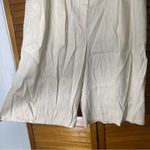 Maeve Meave By Anthropologie Long Lined Linen Blend Ivory Shorts Size 8 Photo 5