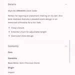 Free People NWT  Beaded Stone Necklace - Chrysacolla With Labrador $68 MSRP Photo 5