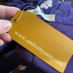 Andrée Andree by Unit purple floral dress size large NWT Style #7859-3 Photo 4