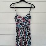 Ann Taylor Women’s Small Petite Multicolored Tank Dress Maxi Stretchy Photo 0