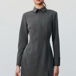 ZARA  Fitted Mini Shirt Dress Photo 0