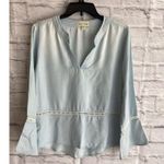 Cloth & Stone Anthropologie Women’s Casual Boho Earthy Aria Henley Size Small Blue Photo 7