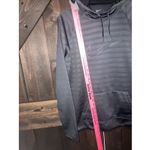 Nike Size XL Women's Gray Striped Cowl Neck Hoodie Hooded Sweatshirt Photo 3
