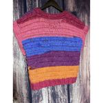 Farm Rio Granny square Crochet Artsy Cropped Retro HIPPIE Jacket Cardigan S M  Phoebe Photo 5