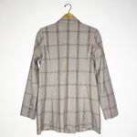 CAbi  Long Sleuth Blazer Plaid Double Breasted Jacket 8 Photo 4