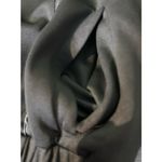 Manière De Voir Size 6 Black Ribbed Crop Top Long Sleeve Sweater Sexy Grunge Photo 6