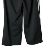 AQUA black capri pants with white/blue side striping size medium #15937 Photo 5
