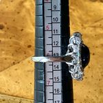 Natural Blue Star Sapphire Sterling Silver Cocktail Ring Size 6 Photo 6