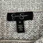 Jessica Simpson Gray Cowl Neck Sweater with Long Sleeves and Side Slit Photo 6