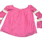 Vava by Joy Han VAVA pink off the shoulder bell sleeve blouse Photo 0