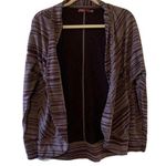 prAna Womens Size Medium Purple Marled Open Front Cardigan Sweater Photo 0