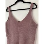 Old Navy  Purple Ribbed Knit V Neck Tank Top Women’s Size Large Photo 2
