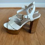 ALDO sz 6 white chunky cottagecore boho platform heels Photo 1