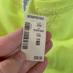 Aeropostale NWT  Lime Green Lace Back Short Sleeve Top Large Photo 4