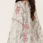 Johnny Was Biya Deliza Embroidered silk Boho Tunic Blouse Large Photo 1