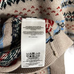 Brooks Brothers Women's Merino Wool Beige Fair Isle Crewneck Sweater Size L Photo 7