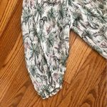 Karen Kane NWT  Garden Party Peasant Blouse Green Pink Cotton Women’s Size M Photo 4