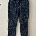 We Wore What  The Icon Jean Night Sky Paisley Navy Blue Size 24 Photo 3