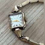 Bulova 10k Gold Plated Rare Vintage Mechanical Winding Ladies Watch Silver Dial Photo 3