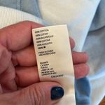 Free People Blue white Cropped tie dye clouds Boxy Sweatshirt small Photo 2