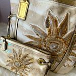 Coach  AUDREY LARGE LIMITED EDITION SUN/STARFISH CANVAS/LEATHER TOTE & WRISTLET Photo 6