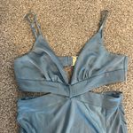 Showpo Blue Silk Dress Photo 2