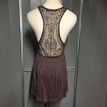 BKE THE BUCKLE // Boutique Plum Purple Mesh Sequin Babydoll Tank Top Small Photo 2