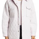 CoffeeShop Muted Lilac Quilted Shirt Jacket Purple Size L Photo 3