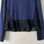 Sandro  Studio Colorblock Zip Up Cardigan Blazer Size Large Photo 4