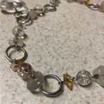 Quartz Beaded Necklace w Glass Heart Pendant | Chunky Statement Jewelry Pink Photo 5