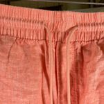 Athleta Linen Shorts Womens Size 20 Coral Drawstring Elastic Waist Coastal Photo 2