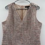 White House | Black Market Multicolor Tweed Sleeveless V Neck Sheath Dress Sz 12 Photo 3