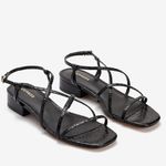 EXPRESS  Strappy Black Sandals Photo 0