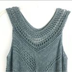 Free People Rhiannon Open Knit Crochet Sleeveless Sweater Tunic Top Linen Small Photo 7