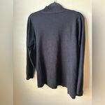 Cable & Gauge  Women’s Black Open Front Cardigan Sweater Sz L Photo 3