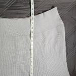 Lillusory Gray Oversized Quarter Zip Sweater Small Rough Hem Coastal Grandma Photo 6