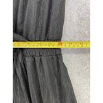 Mi Ami women's Surplice Dress Black Short Flutter Sleeve Size Small Pleated Photo 10