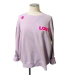 Wildfox New  Dogs Love Me Sweatshirt WF005839 Orchid Patal Purple Pink Sz xxl Photo 3