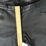 Joseph  Black Lambskin Leather Low Rise Evie Zip Ankle Skinny Pants Size 40 / 8 Photo 8