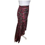 Majorelle Giana Maxi Skirt Winter Berry Asymmetrical Floral Womens Size XXS Photo 2