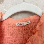 Faherty  Honokaia Smocked 100% Linen Blouse Photo 3